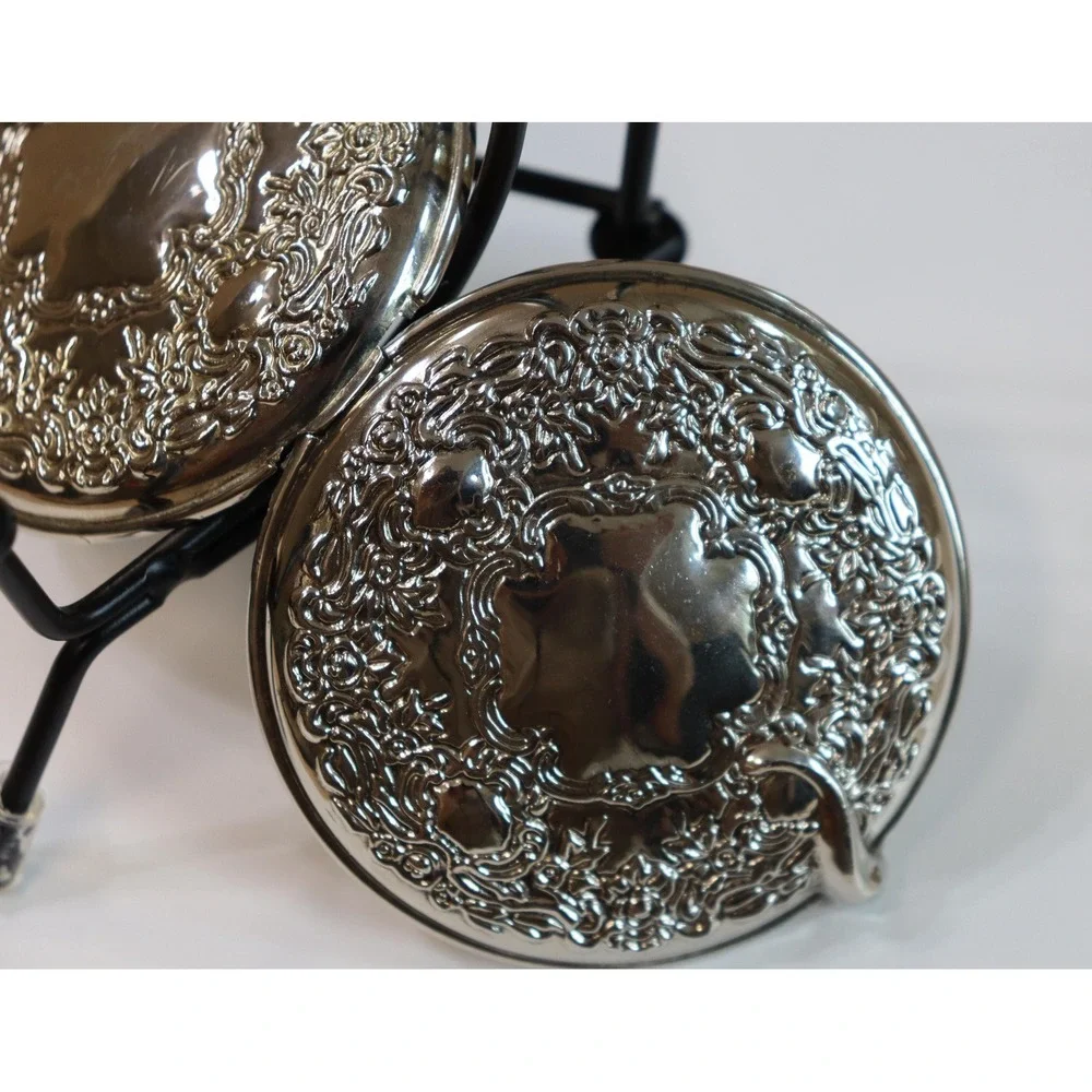 Vintage Silver-Plated Lipstick Mirror+ Grandmas Are Like Moms Only Sweeter box - Picture 6 of 6